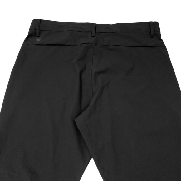 Fabletics Pants Mens Large Black The Only Pant Tapered Flat Front Athletic Comfy - Picture 8 of 11